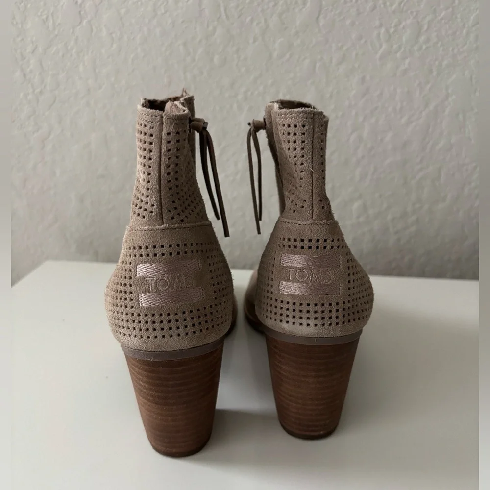 Toms Majorca Peep Toe Bootie Size 9 - Picture 5 of 11